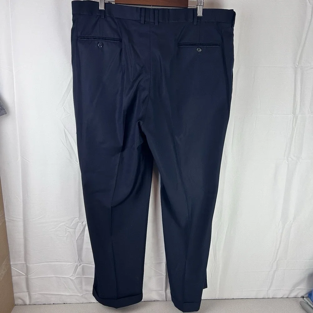 Brooks Brothers Golden Fleece Loro Piana Super 160s Wool Pants Blue Mens 40 x 29